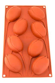 Silicone mould chocolate Tulip 7.5x5.2cm depth 2.5cm