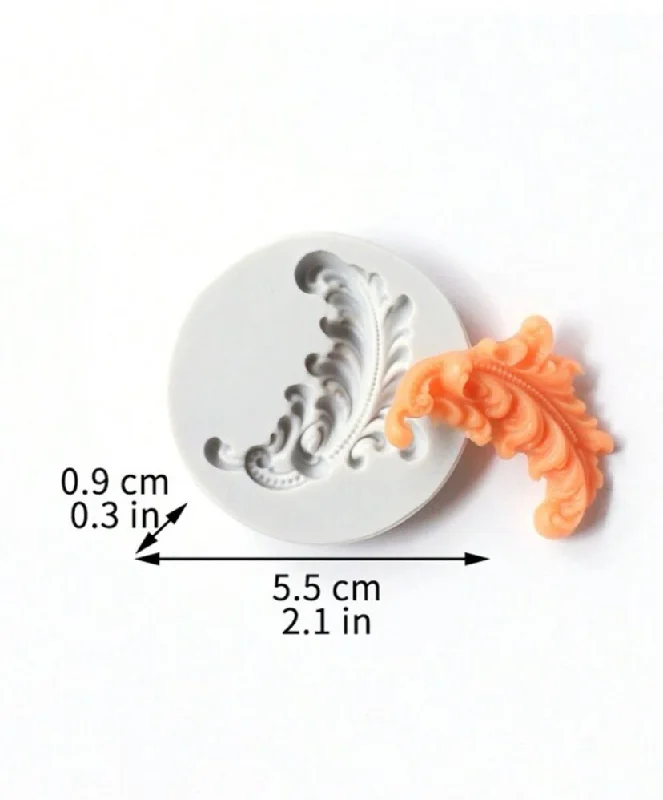 Silicone Mould Embellishment Feather