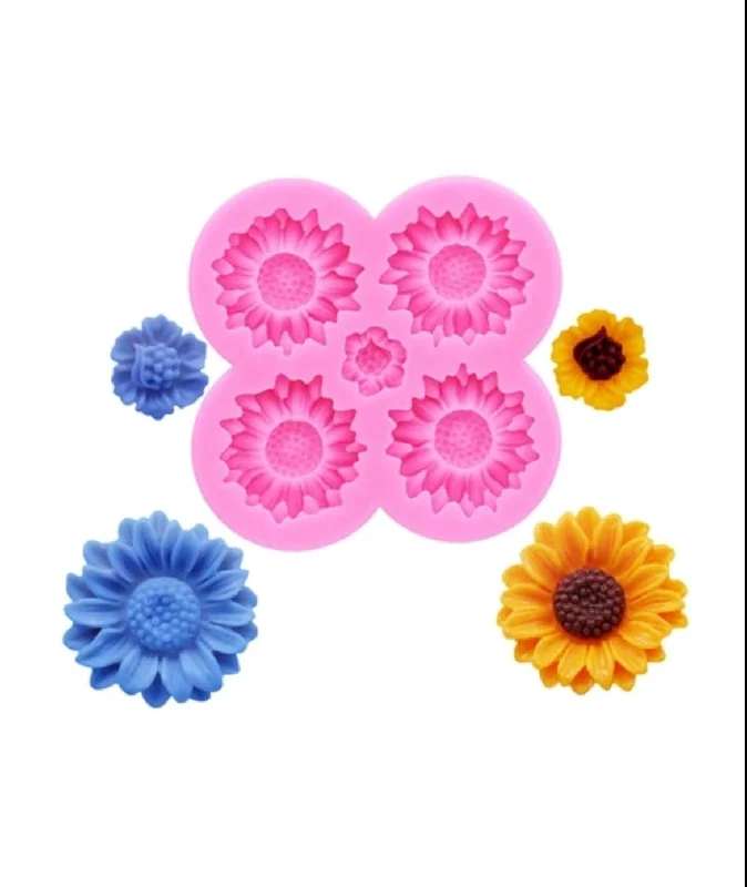 Silicone Mould Flower Diasy Sunflower