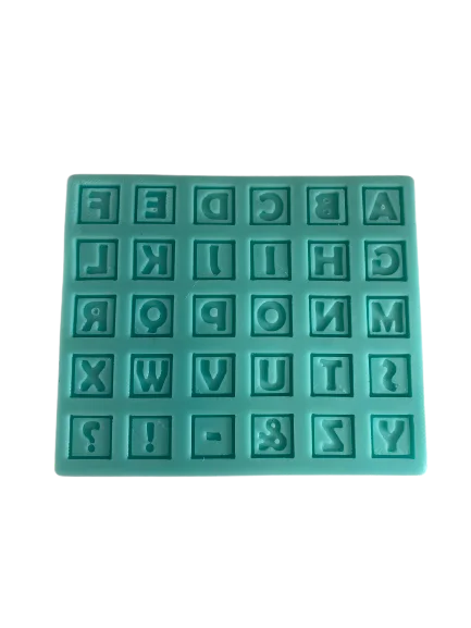 Silicone Mould  Fondant Alphabet