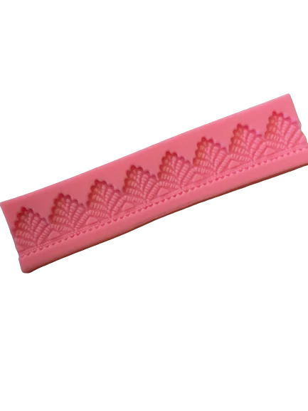 Silicone mould, lace border, 18.5x2.8cm N831311