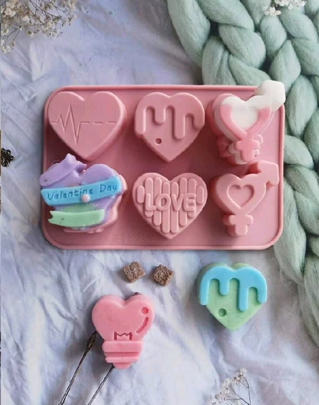 Silicone Mould Love Hearts