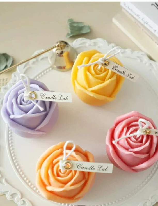 Silicone Mould Mini Candle Rose Flower