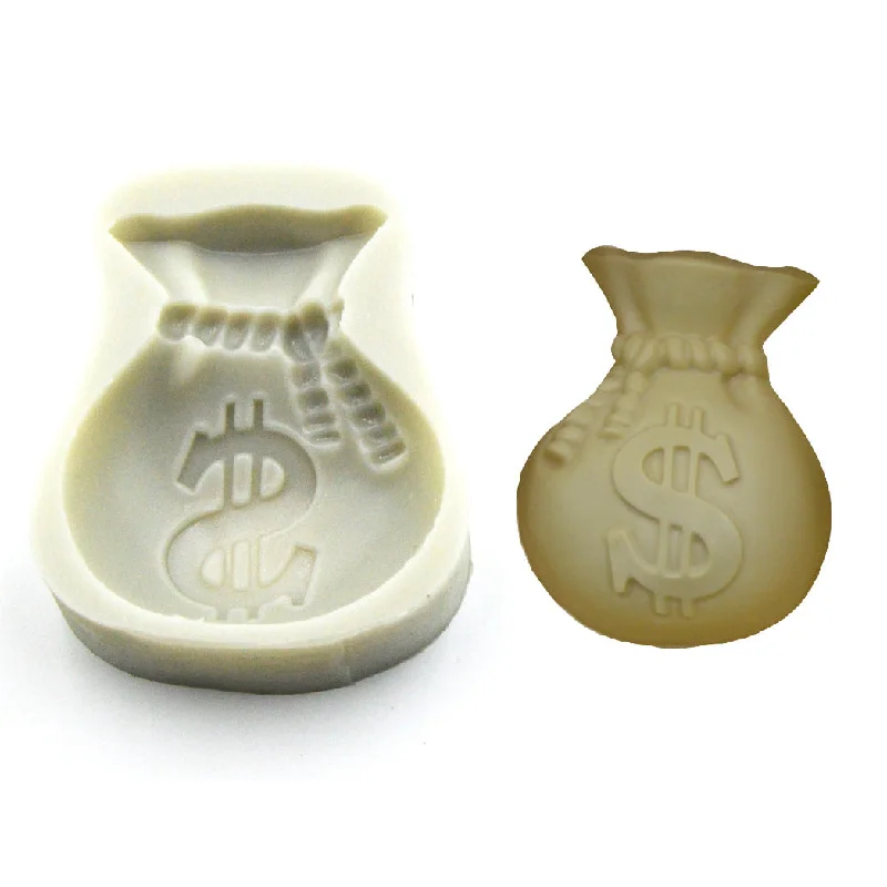 Silicone Mould Money Bag 9.5x8cm