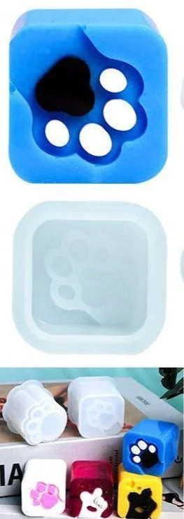 Silicone mould resin Dog paw