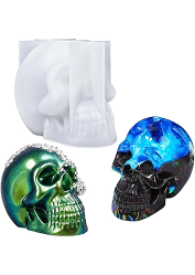 Silicone Mould Resin Skull