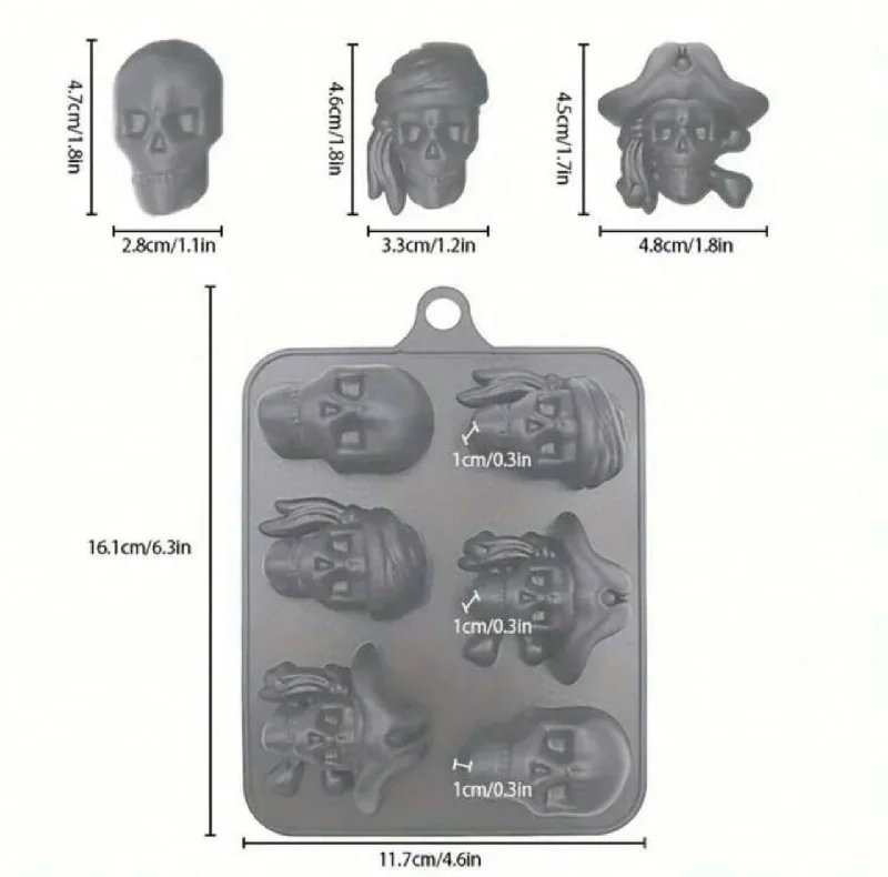 Silicone Mould Skull