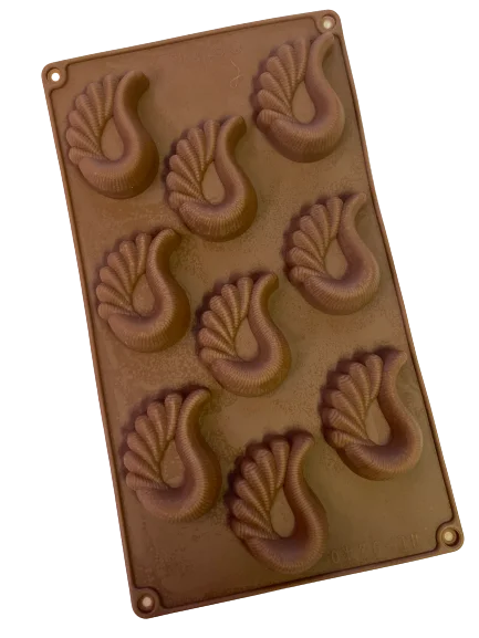 Silicone mould , Soap chocolate fondant, Paisley, 6x4cm, 2cm deep