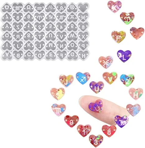 Silicone Mould Tiny  Resin Heart Earrings