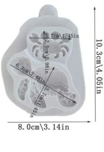 Silicone Mould Under the Sea Turtle