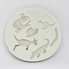 Silicone mould various animal, Crocodile, kangaroo and bear