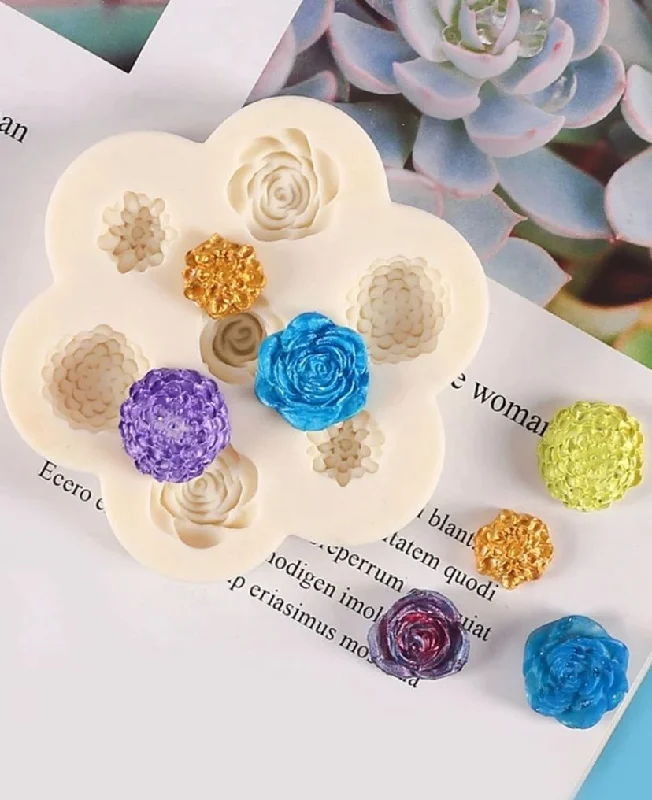 Silicone Mould Various Flowers