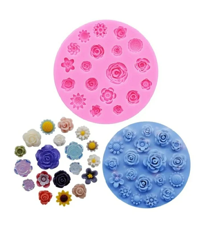 Silicone Mould Various Flowers