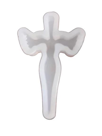 Small Cross soft silicone mould for resin jewelry 4.5x2.7cm