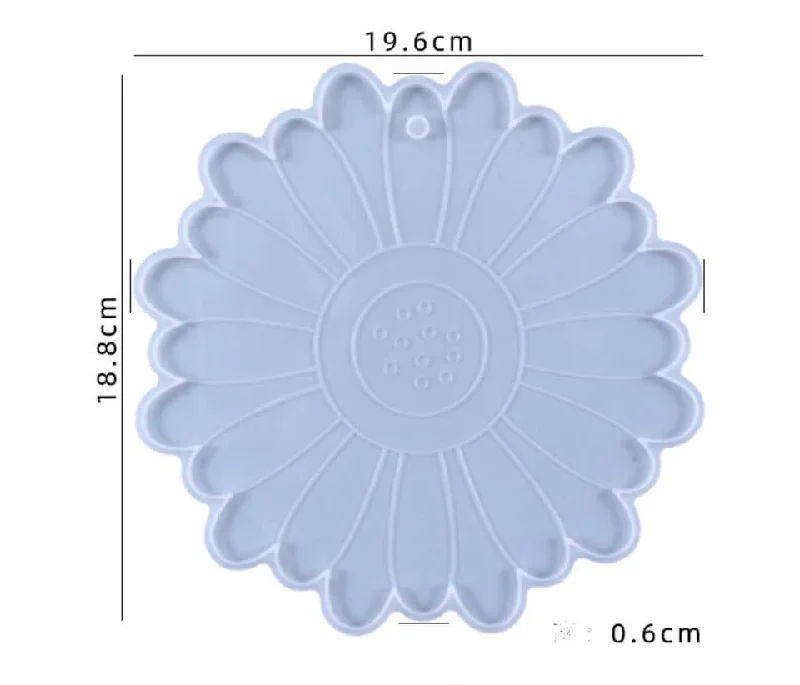 Soft resin silicone mould, large pot stand