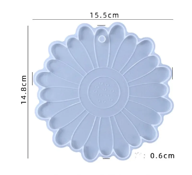 Soft resin silicone mould, medium pot stand