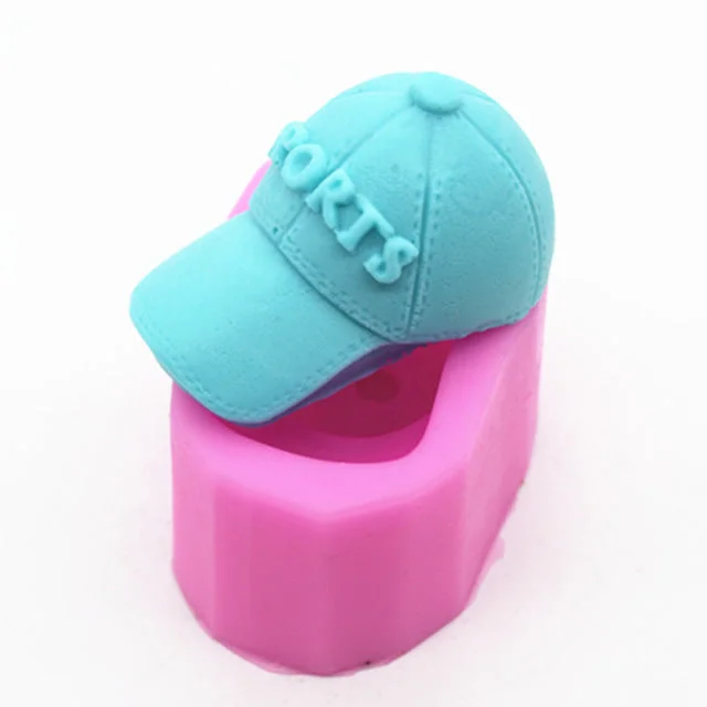 Sport cap hat silicone mould, 7x3.5x3cm