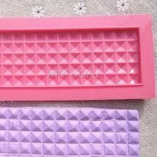 Square gem border Silicone fondant mould