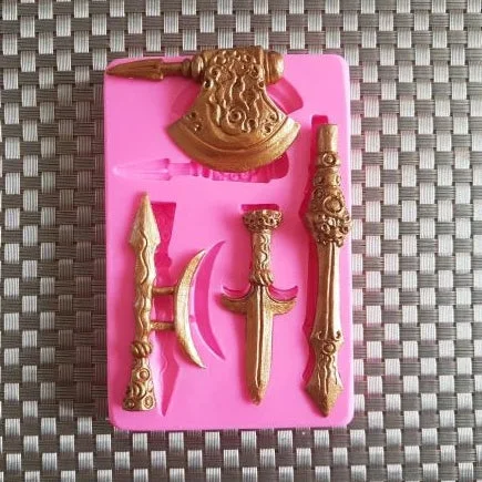 Sword Silicone Mould, Bottom Sword