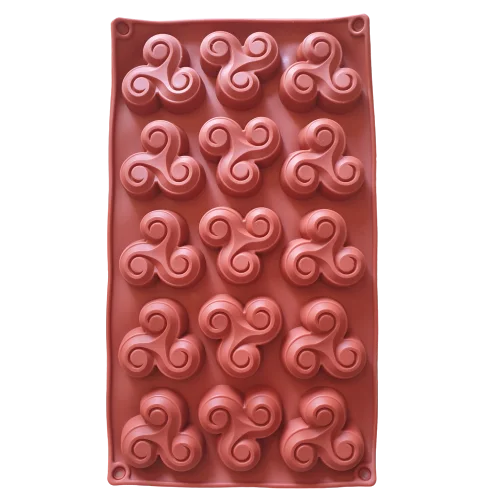 HL-9030 V Fidget Spinner Chocolate truffle soap silicone mould