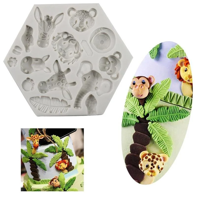 Silicone Mould Wild Jungle Animals