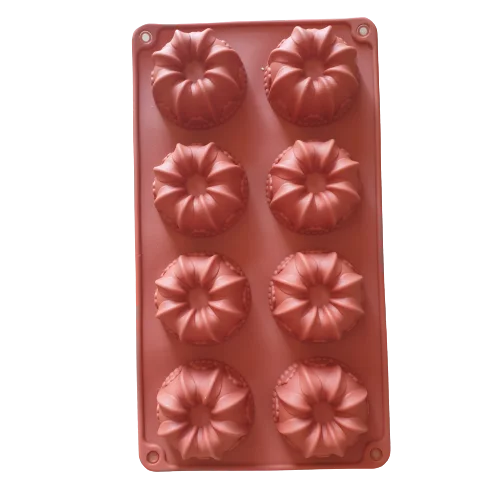 HL-9034 Flower Bundt Chocolate truffle soap silicone mould