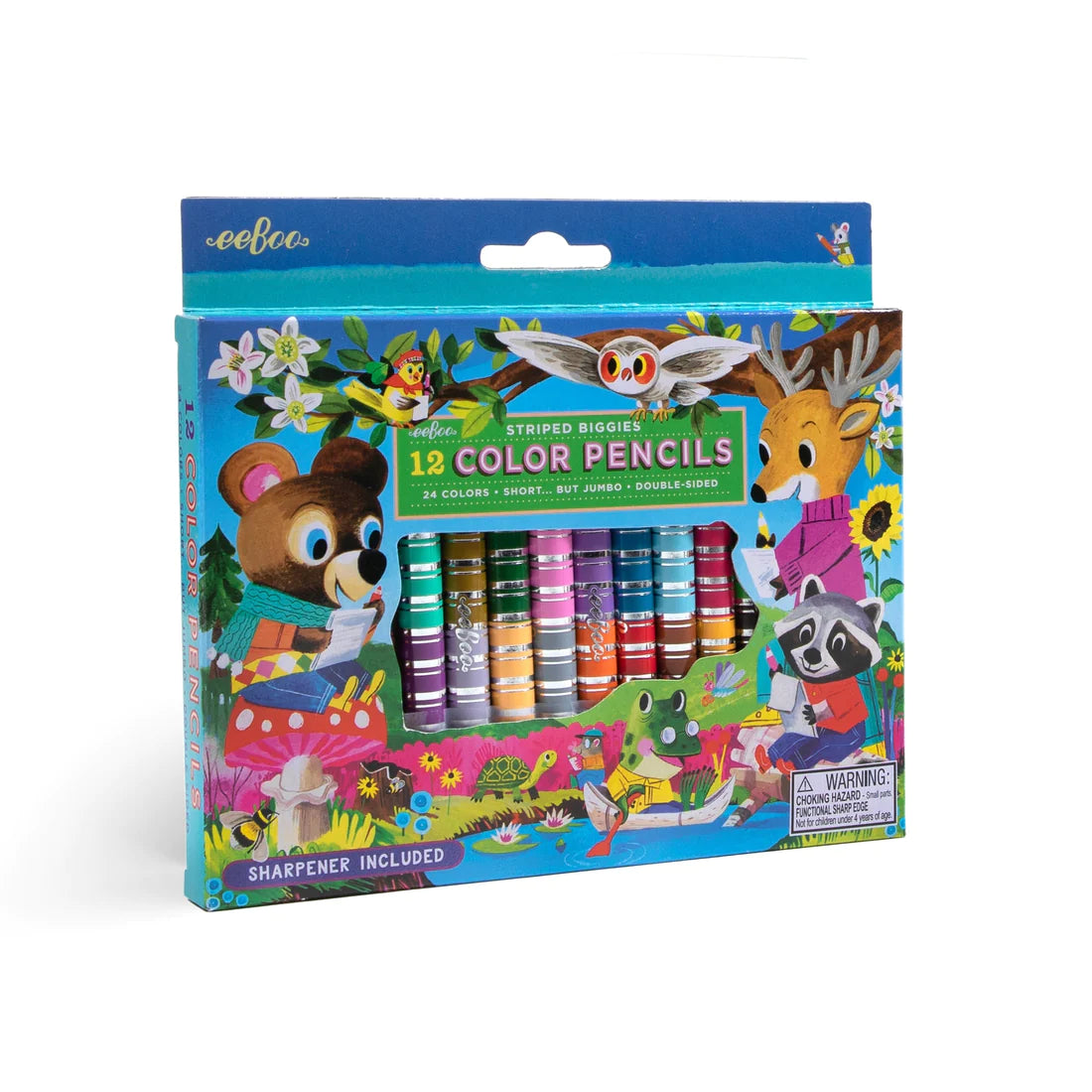 Woodland Friends 12 Biggie Color Pencils | eeBoo